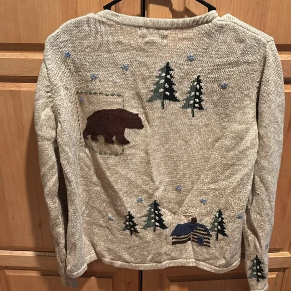 1990s vintage Christopher and Banks patchwork sweater size small rare sweater - Picture 3 of 10